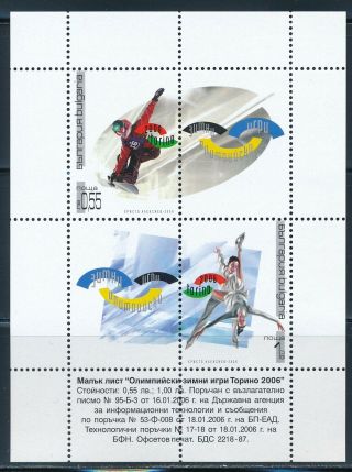 Bulgaria - Turin Olympic Games Sports Sheet (2006)