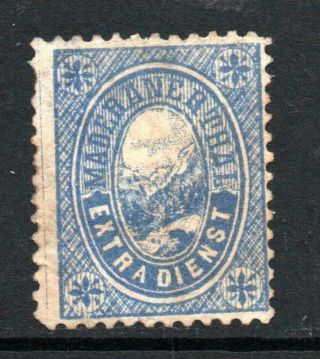 Switzerland Local Hotel Post 1885 Maderanerteal Blue 5 F Mounted Thinned
