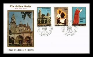 Dr Jim Stamps Journey Pope Paul Vi Asia Oceania Fdc Vatican City Cover
