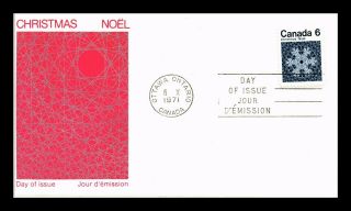 Dr Jim Stamps 6c Snowflake Christmas Noel First Day Issue Canada Cover