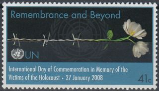 Un - Ny Int Day Victims Holocaust Wwii 2008 Mnh - 1,  50 Euro