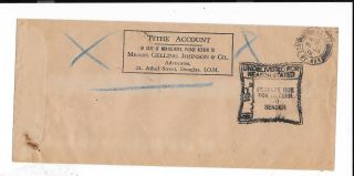 Gb 1938 Isle Of Man Returned Cover From Ramsey ½d Postage Due Cancel