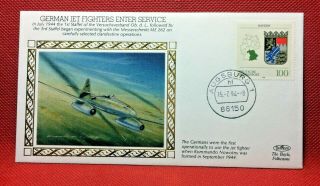 Germany,  1994,  Benham Silk,  Ltd Ed,  German Jets Enter Service,  Me - 262,  P157