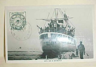 Australia Antarctica Kista Dan 1954 Dubbo On Card