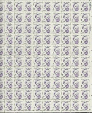 1983 4 Cent Great Americans Issue Full Sheet Of 100 Scott 1847,  Nh