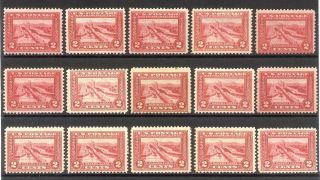 U.  S.  398 (x15) - 1913 2c Pac - Pacific ($240)