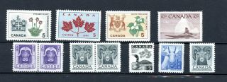 Canada Mnh 1950s Lot Incl Mammals Provinces K516