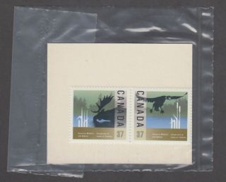 Canada 1204 - 1205mnh Wildlife Conservation,  Duck Landing & Moose