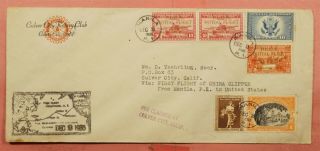 1935 Mixed Frank Philippines First Flight Paa Clipper Manila To Usa