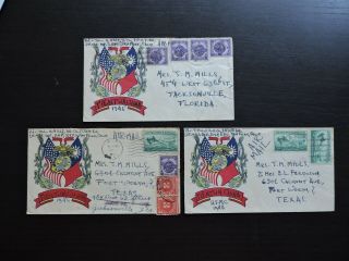 X3 Us Navy 1946 Tientsin China Cachet,  Postage Due Stamps Marines Military
