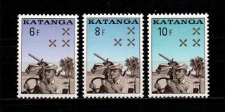 Belgisch Congo Belge - Katanga N° 79/81 Mh Kantangese Police C5.  50eu