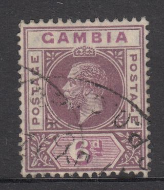 Gambia 1921 - 22 Kgv 6d Sg 114 Cv £21
