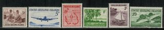 Cocos Is.  1 - 6 Complete Set 1963 Mlh