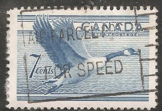 Canada Stamp - Scott 320/a136 7c Blue Canc/lh 1952