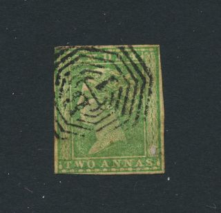 India 1854,  2a Green " In Burma " Sg 31 Cat£50 (see Below)