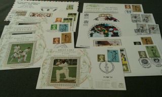 11 X Cricket First Day Covers
