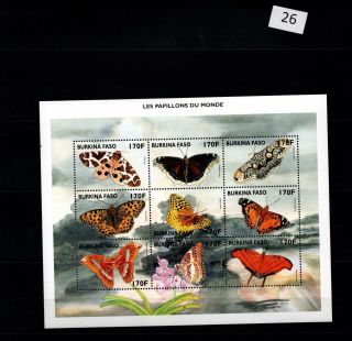 / Burkina Faso - Mnh - Nature - Butterflies - Full Sheet