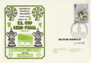 17 Apr 1985 Manchester United V Liverpool Fa Cup Semi Final Dawn Football Cover