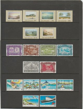 Zealand 1988 - 89 Heritage First 3 Issues Mnh.