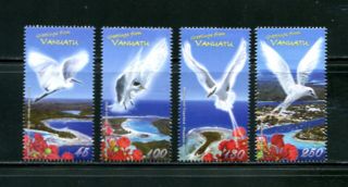 Vanuatu 2008 957 - 60 Birds Heron Tern 4v.  Mnh E588