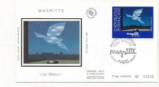 D280111 Paintings Art 1998 Dove Magritte Fdc France