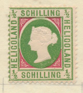 Heligoland Stamp Scott 9 (reprint?),  Mint/unused No Gum