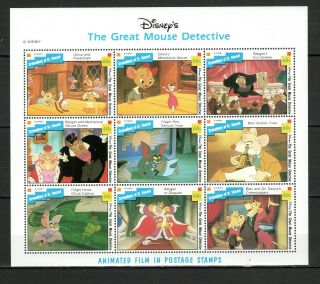 Grenadines Of St.  Vincent Disney The Great Mouse Detective Mnh - (v - 91)