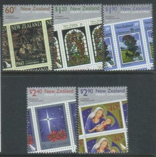 Zealand 2010 50th Anniv Christmas Stamps Mnh Set Of 5
