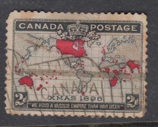 Canada Scott 85 2 Cent Black,  Lavender & Carmine " Imperial Penny Postage "