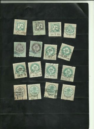 Hungary 99 Revenue Fiscal Tax Stamps Lot 53