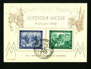 Deutsche Reich Vf 1948 Leipzig Messe