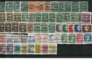 - Precancels - Canada - 59 Different Stamps - May Be Some Faults