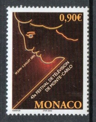 [mo2293] Monaco 2003 43rt Television Festival Issue Mnh