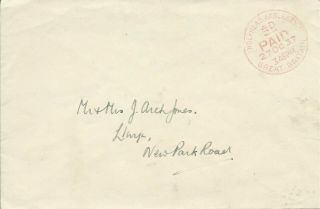 Gb 1937 Holyhead Anglesey 1/2d Paid Cds On Cover - Local Use