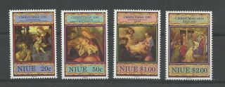 Niue 1991 Christmas - Religious Paintings Umm / Mnh Set