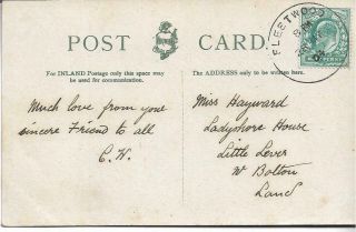 Fleetwood Skeketon Cancel On King Edward Vii ½d Green 1904 My Ref 646