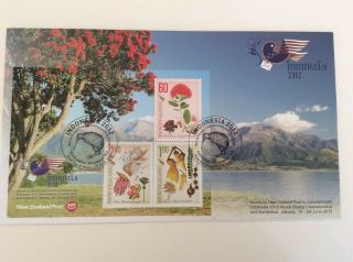Zealand 2012 Indonesia 2012 World Stamp Championship & Exhibition M/s Fdc