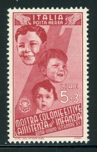 Italy Air Post Mnh Selections: Scott C94 5l,  3l Child Welfare Expo Cv$60,