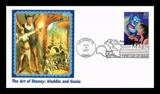 Dr Jim Stamps Us Aladdin Genie Disney Magic First Day Cover Orlando