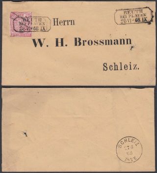 Germany North German Conf.  1868 - Cover Reuth 36372/12