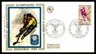 Mayfairstamps France 1968 Grenoble Winter Olympics First Day Cover Wwb28031