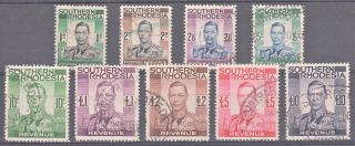 Southern Rhodesia 1937 Kgvi Revenue 