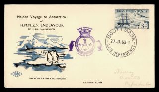 Dr Who 1963 Ross Dependency Hmnzs Endeavour Ship Maiden Voyage Antarctic C136991