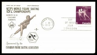 Mayfairstamps Canada Fdc 1972 Figure Skating Championships 8c Issue First Day Co