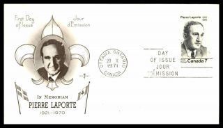 Mayfairstamps Canada Fdc 1971 Pierre La Porte 7c Issue First Day Cover Wwb48913