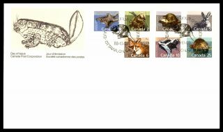Mayfairstamps Canada Fdc 1988 Set Of 7 Wild Animals First Day Cover Wwb43259