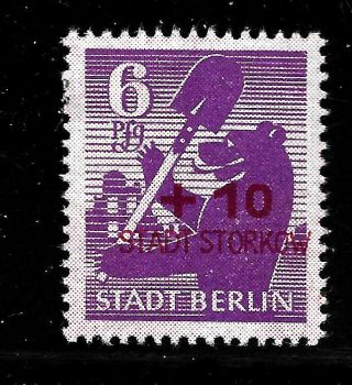 Hick Girl Stamp - German Local Post Stadt Storkow Surcharge Y1500