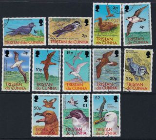 Tristan Da Cunha: 1977 Birds Definitive Set 1p - £2 Sg 220 - 31 Fine