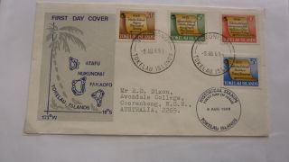 1969 Tokelau Stamp Issue Fdc,  History Set Of 4 Stamps Nukunonu