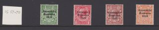 Gb Ovpt Ireland Eire Stamps George V Definitives Sg 67 - 70 Issues Mounted